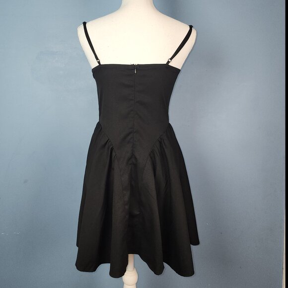 SHEIN MOD Lace Up Front Cami Mini Dress Corset Dress Size Small Us.4 - Picture 2 of 4